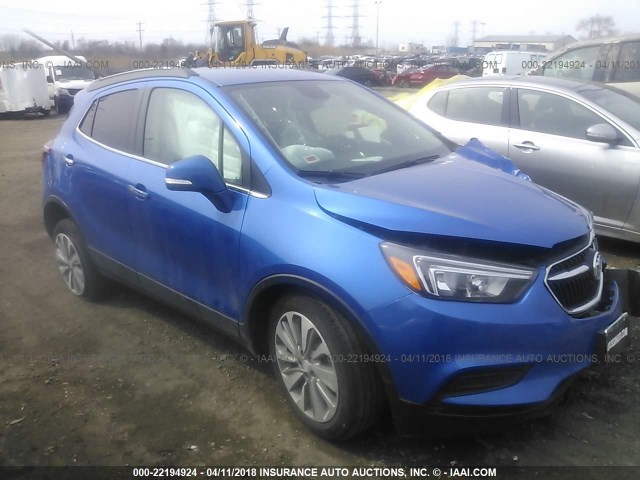 KL4CJASB5HB128291 - 2017 BUICK ENCORE PREFERRED Blau Foto 1