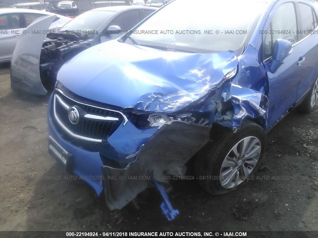 KL4CJASB5HB128291 - 2017 BUICK ENCORE PREFERRED Blau Foto 6