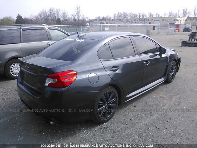 JF1VA1B60H9823616 - 2017 SUBARU WRX GRAY photo 4