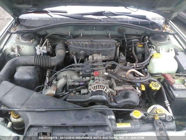 4S3BH675037633776 - 2003 SUBARU LEGACY OUTBACK AWP 绿色 照片 10