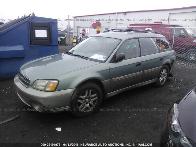 4S3BH675037633776 - 2003 SUBARU LEGACY OUTBACK AWP 绿色 照片 2