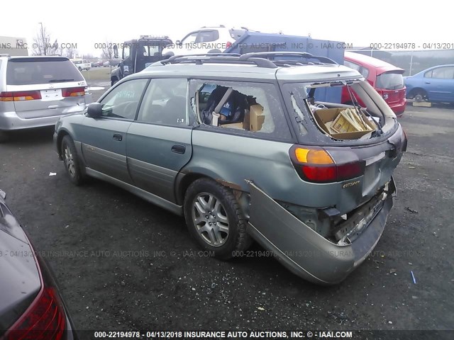 4S3BH675037633776 - 2003 SUBARU LEGACY OUTBACK AWP 绿色 照片 3