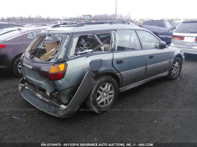 4S3BH675037633776 - 2003 SUBARU LEGACY OUTBACK AWP 绿色 照片 4