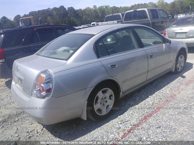 1N4AL11D54C165989 - 2004 NISSAN ALTIMA S/SL SILVER photo 4