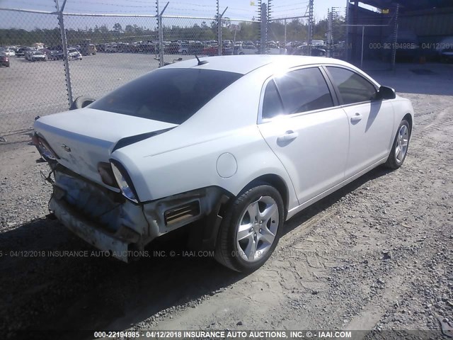 1G1ZB5E19BF380318 - 2011 CHEVROLET MALIBU LS WHITE photo 4