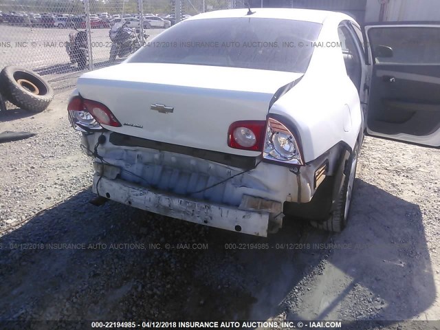 1G1ZB5E19BF380318 - 2011 CHEVROLET MALIBU LS WHITE photo 6