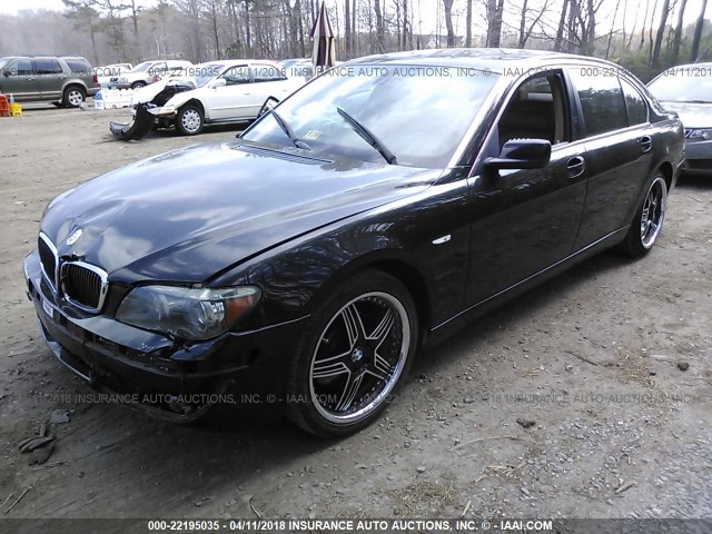 WBAHN83507DT75901 - 2007 BMW 750 BLACK photo 2