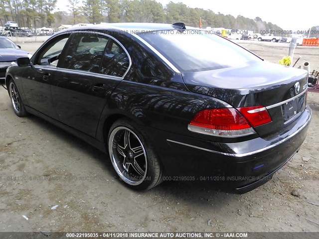 WBAHN83507DT75901 - 2007 BMW 750 BLACK photo 3