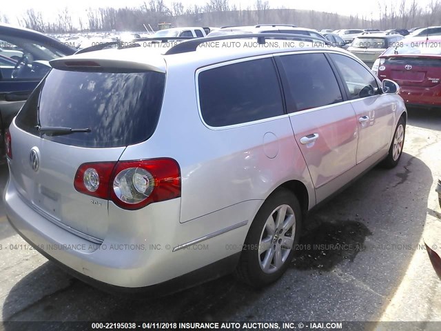 WVWLK73C87E005269 - 2007 VOLKSWAGEN PASSAT 2.0T WAGON VALUE SILVER photo 4