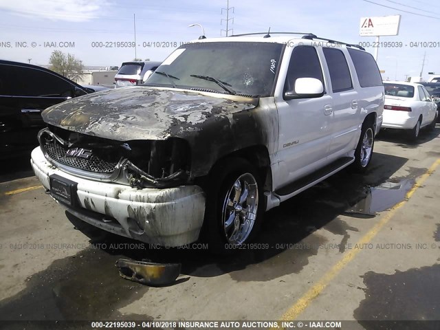 1GKFK66U35J185832 - 2005 GMC YUKON XL DENALI WHITE photo 2