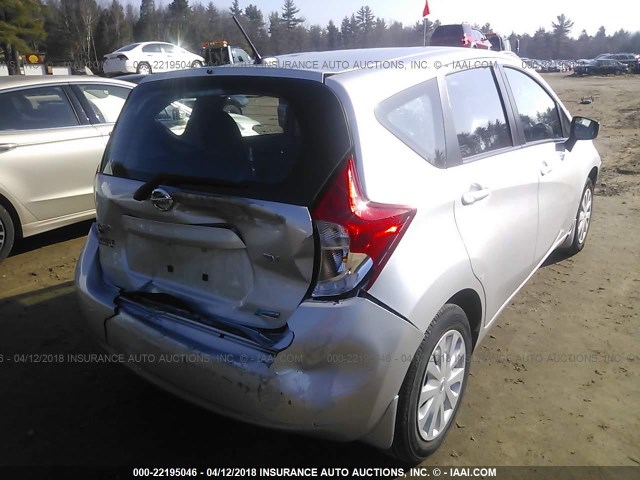 3N1CE2CP9GL377090 - 2016 NISSAN VERSA NOTE S/S PLUS/SV/SL/SR SILVER photo 4