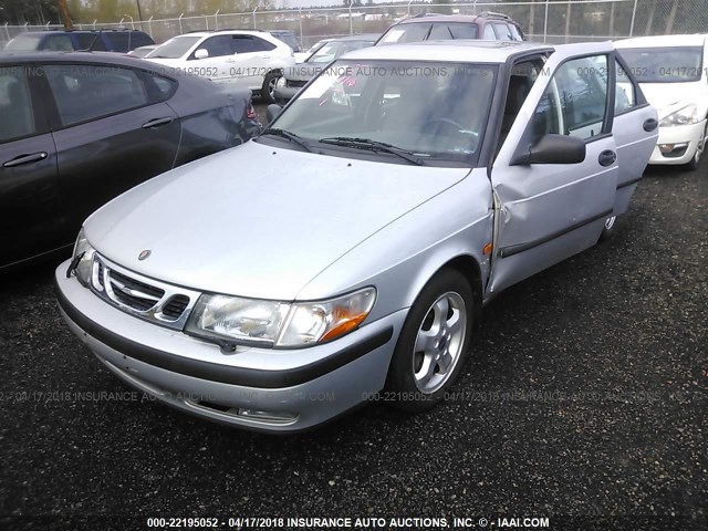 YS3DF55P9X2061504 - 1999 SAAB 9-3 SE SILVER photo 2