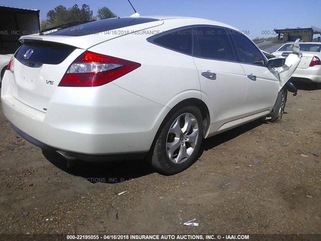 5J6TF2H57CL005331 - 2012 HONDA CROSSTOUR EXL WHITE photo 4