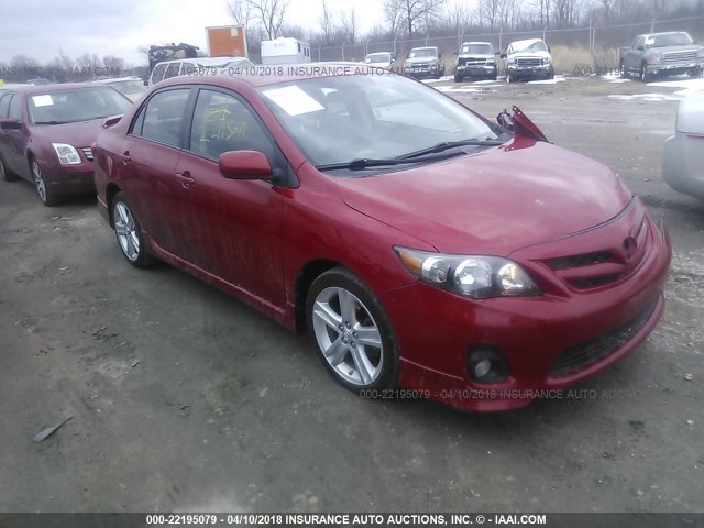 2T1BU4EE5DC022337 - 2013 TOYOTA COROLLA S/LE RED photo 1