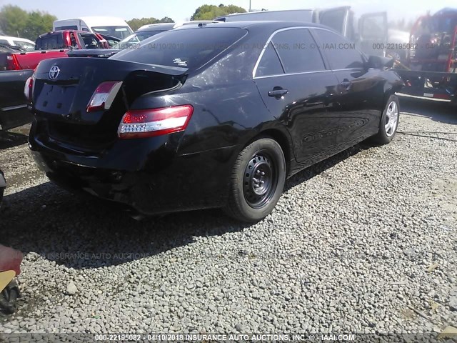 4T4BF3EK3BR202217 - 2011 TOYOTA CAMRY SE/LE/XLE BLACK photo 4