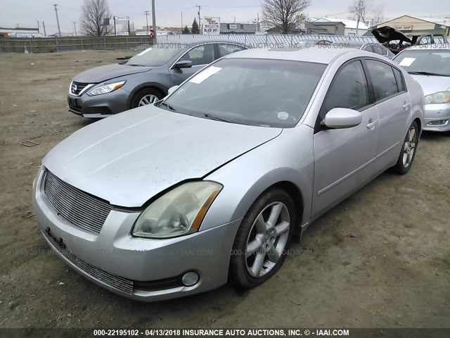 1N4BA41E84C815418 - 2004 NISSAN MAXIMA SE/SL SILVER photo 2