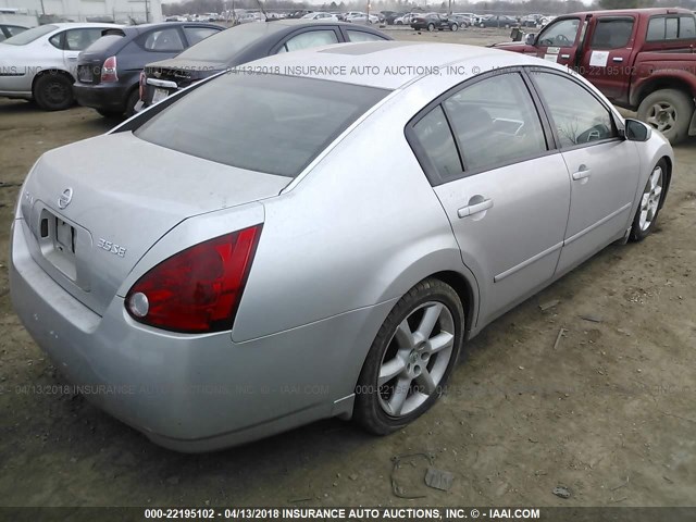 1N4BA41E84C815418 - 2004 NISSAN MAXIMA SE/SL SILVER photo 4