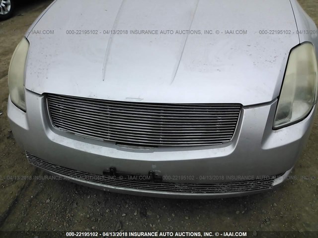 1N4BA41E84C815418 - 2004 NISSAN MAXIMA SE/SL SILVER photo 6