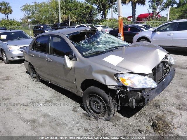 1NXBR32E58Z039675 - 2008 TOYOTA COROLLA CE/LE/S GOLD photo 1