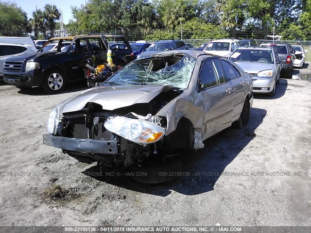 1NXBR32E58Z039675 - 2008 TOYOTA COROLLA CE/LE/S GOLD photo 6