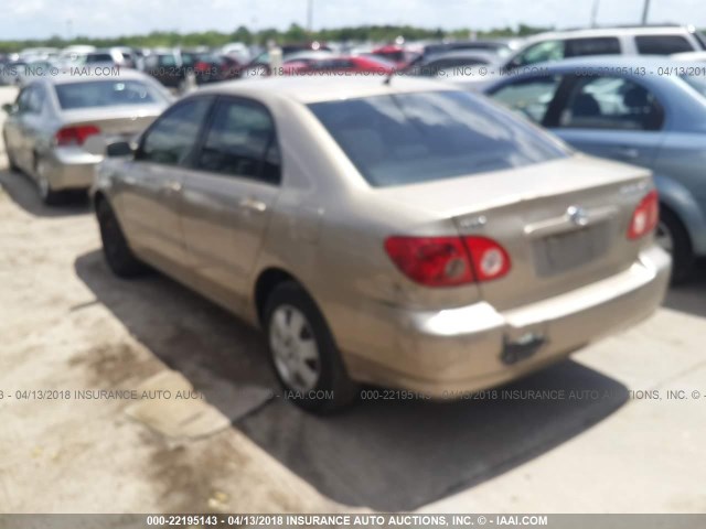 1NXBR32E15Z529364 - 2005 TOYOTA COROLLA CE/LE/S GOLD photo 3