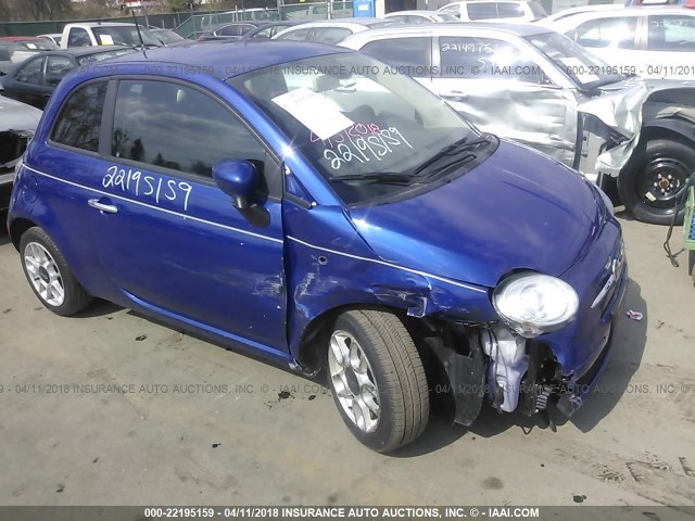 3C3CFFAR6DT739897 - 2013 FIAT 500 POP BLUE photo 1