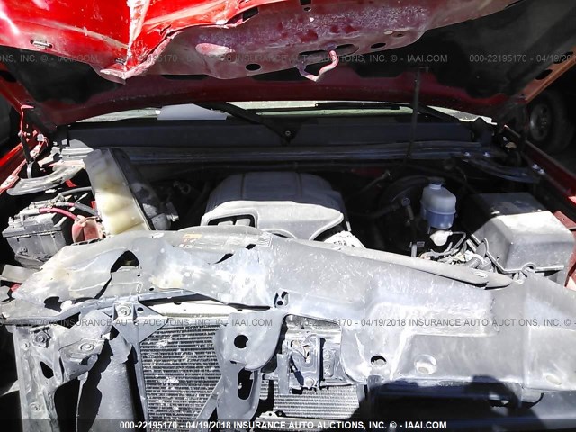 3GTP1TE04BG236560 - 2011 GMC SIERRA C1500 RED photo 10