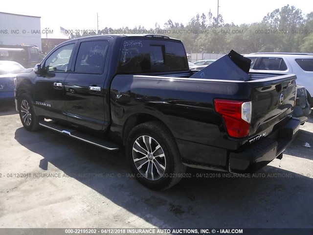 1N6AA1E68JN502728 - 2018 NISSAN TITAN SV/SL/PLATINUM RESERVE BLACK photo 3