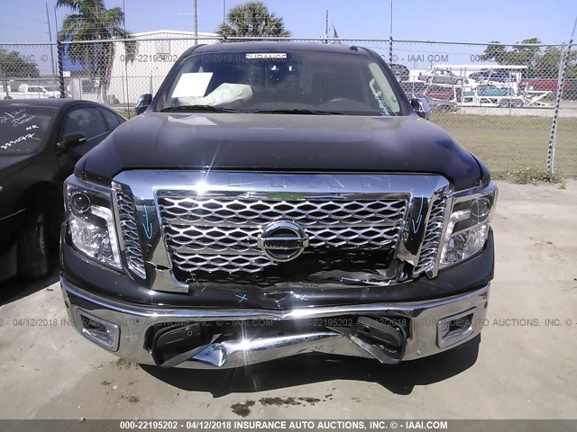 1N6AA1E68JN502728 - 2018 NISSAN TITAN SV/SL/PLATINUM RESERVE BLACK photo 6