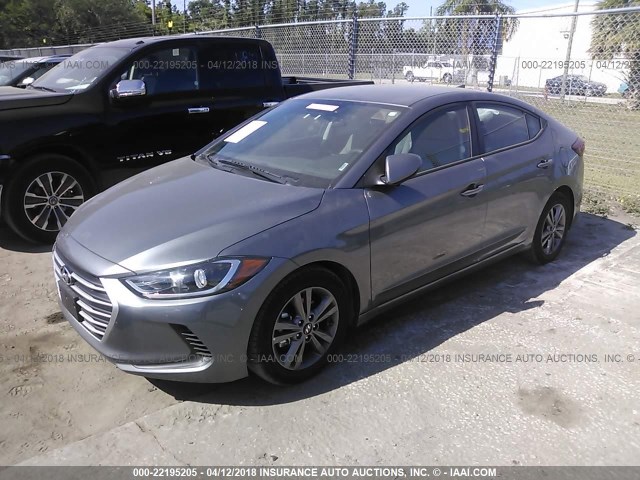 5NPD84LF9JH304434 - 2018 HYUNDAI ELANTRA SEL/VALUE/LIMITED GRAY photo 2