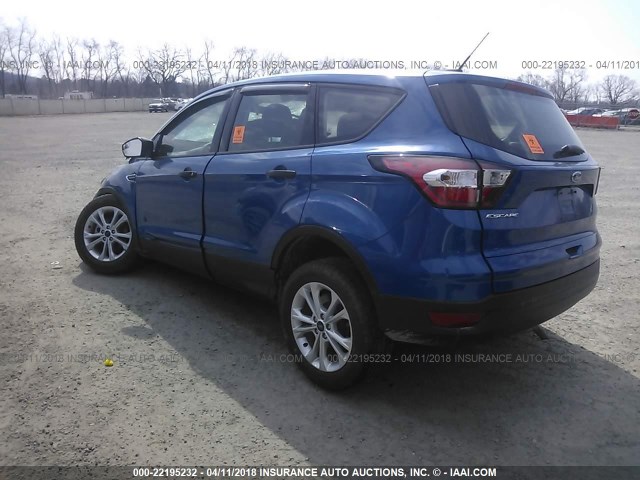 1FMCU0F72HUC32900 - 2017 FORD ESCAPE S BLUE photo 3