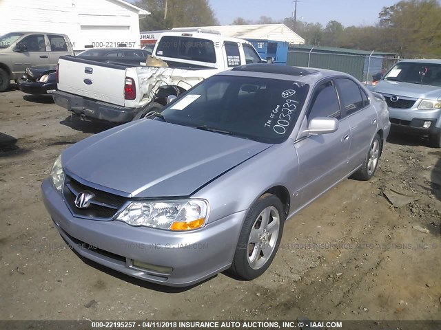 19UUA56852A003239 - 2002 ACURA 3.2TL TYPE-S SILVER photo 2