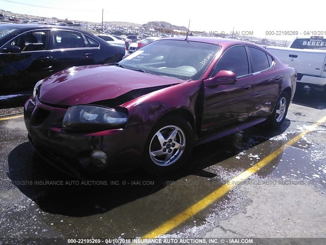 2G2WS522251160784 - 2005 PONTIAC GRAND PRIX GT RED photo 2