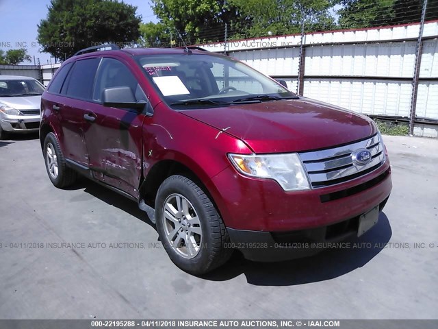 2FMDK36C77BB38394 - 2007 FORD EDGE SE RED photo 1