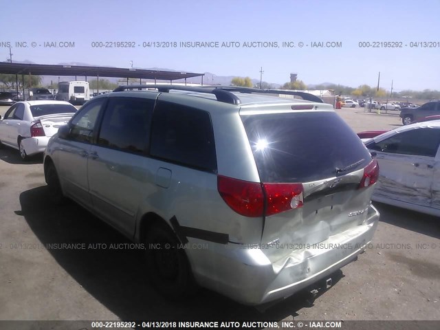 5TDZA23C26S513410 - 2006 TOYOTA SIENNA CE/LE GREEN photo 3