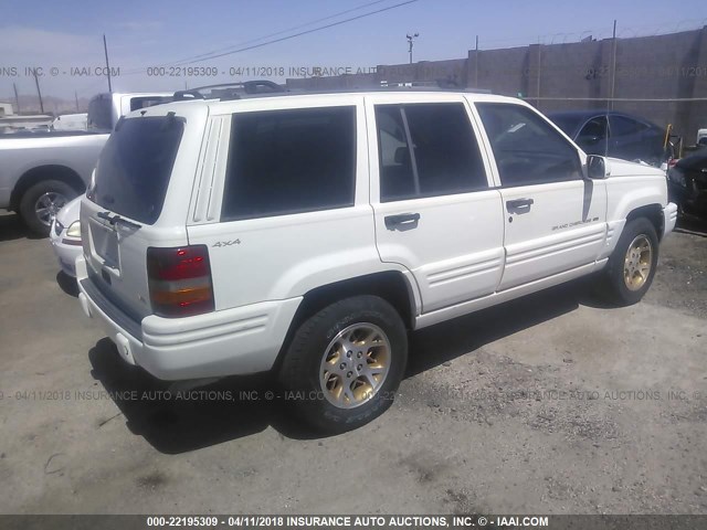 1J4GZ78Y3TC351280 - 1996 JEEP GRAND CHEROKEE LIMITED WHITE photo 4