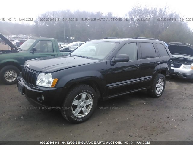 1J8GR48K87C560657 - 2007 JEEP GRAND CHEROKEE LAREDO/COLUMBIA/FREEDOM BLACK photo 2