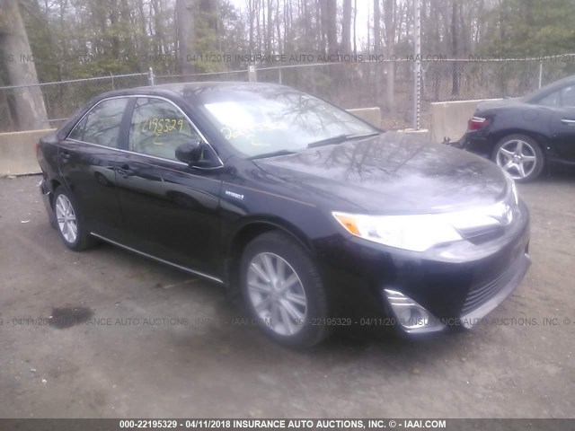 4T1BD1FK5CU051840 - 2012 TOYOTA CAMRY HYBRID/LE/XLE 黑色 照片 1