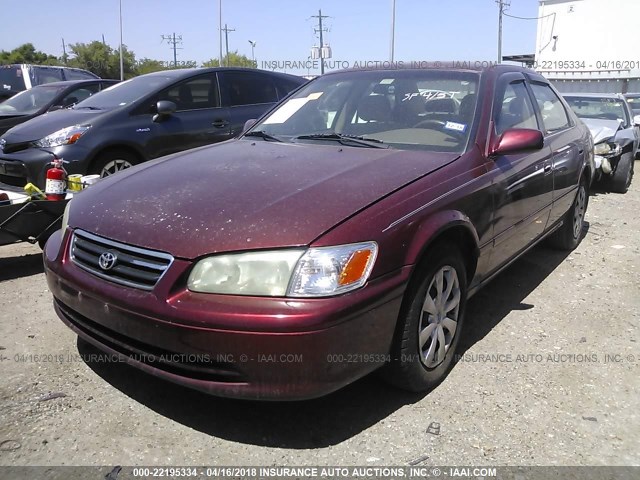 JT2BF22K1Y0251289 - 2000 TOYOTA CAMRY CE/LE/XLE BURGUNDY photo 2