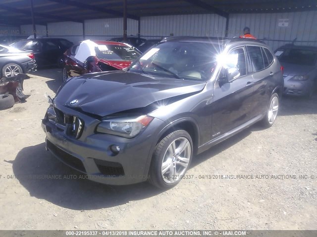 WBAVM1C56DVW45622 - 2013 BMW X1 SDRIVE28I GRAY photo 2