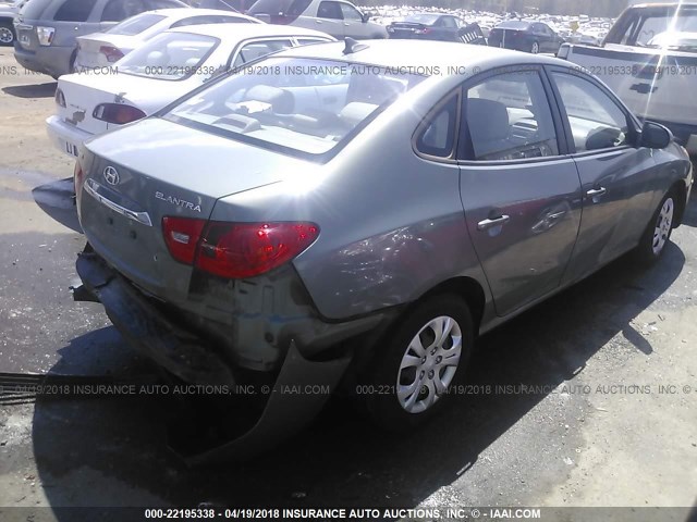 KMHDU4AD3AU942550 - 2010 HYUNDAI ELANTRA BLUE/GLS/SE Boz foto 4