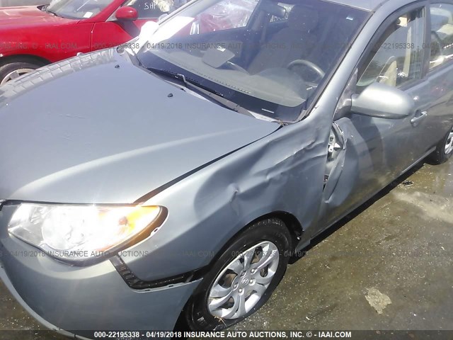 KMHDU4AD3AU942550 - 2010 HYUNDAI ELANTRA BLUE/GLS/SE Boz foto 6