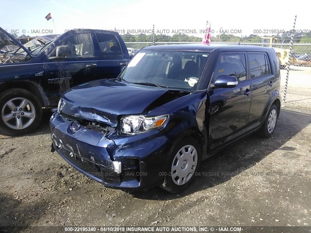 JTLZE4FE3DJ046820 - 2013 TOYOTA SCION XB BLUE photo 2