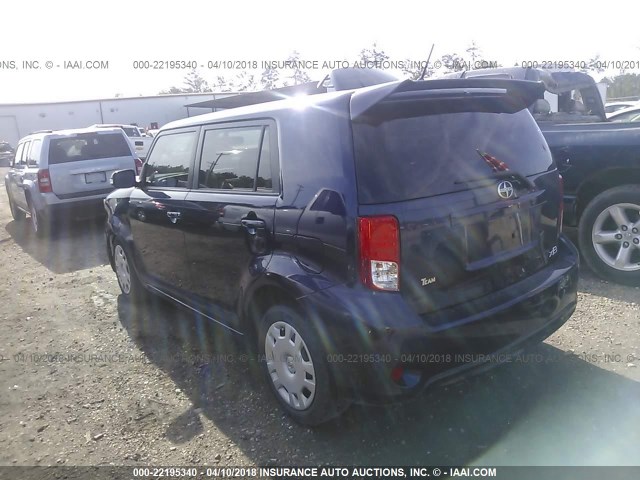 JTLZE4FE3DJ046820 - 2013 TOYOTA SCION XB BLUE photo 3