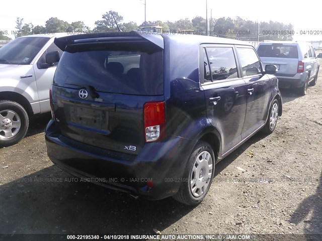 JTLZE4FE3DJ046820 - 2013 TOYOTA SCION XB BLUE photo 4