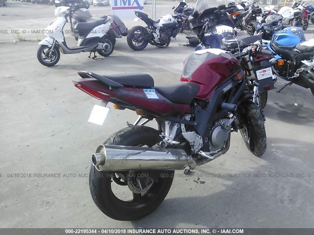 JS1VP53A572101188 - 2007 SUZUKI SV650 RED photo 4