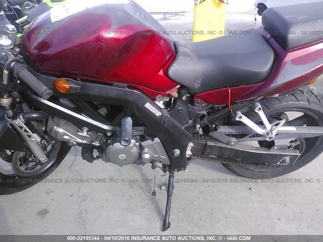 JS1VP53A572101188 - 2007 SUZUKI SV650 RED photo 9