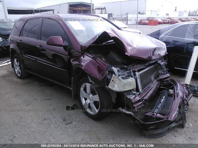 2CNDL537586010553 - 2008 CHEVROLET EQUINOX SPORT MAROON photo 1