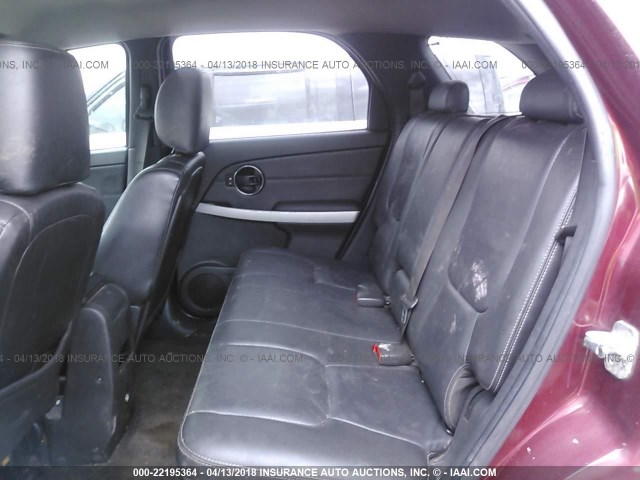 2CNDL537586010553 - 2008 CHEVROLET EQUINOX SPORT MAROON photo 8