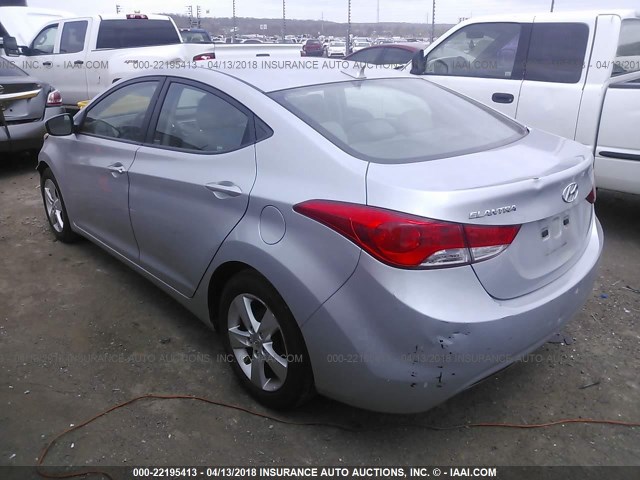 5NPDH4AE1BH009226 - 2011 HYUNDAI ELANTRA GLS/LIMITED SILVER photo 3